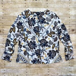 Liz Claiborne Career Floral Printed Blouse